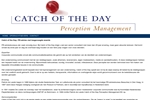 CATCH OF THE DAY PERCEPTION MANAGEMENT BV
