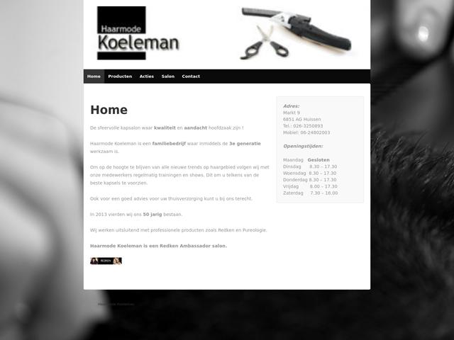 HAARMODE KOELEMAN