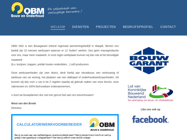 OBM VERBOUW EN ONDERHOUD